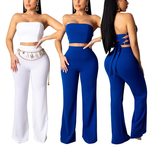 2 Piece Pants Sets Women Two Piece Set Top and Pants Clothing Matching